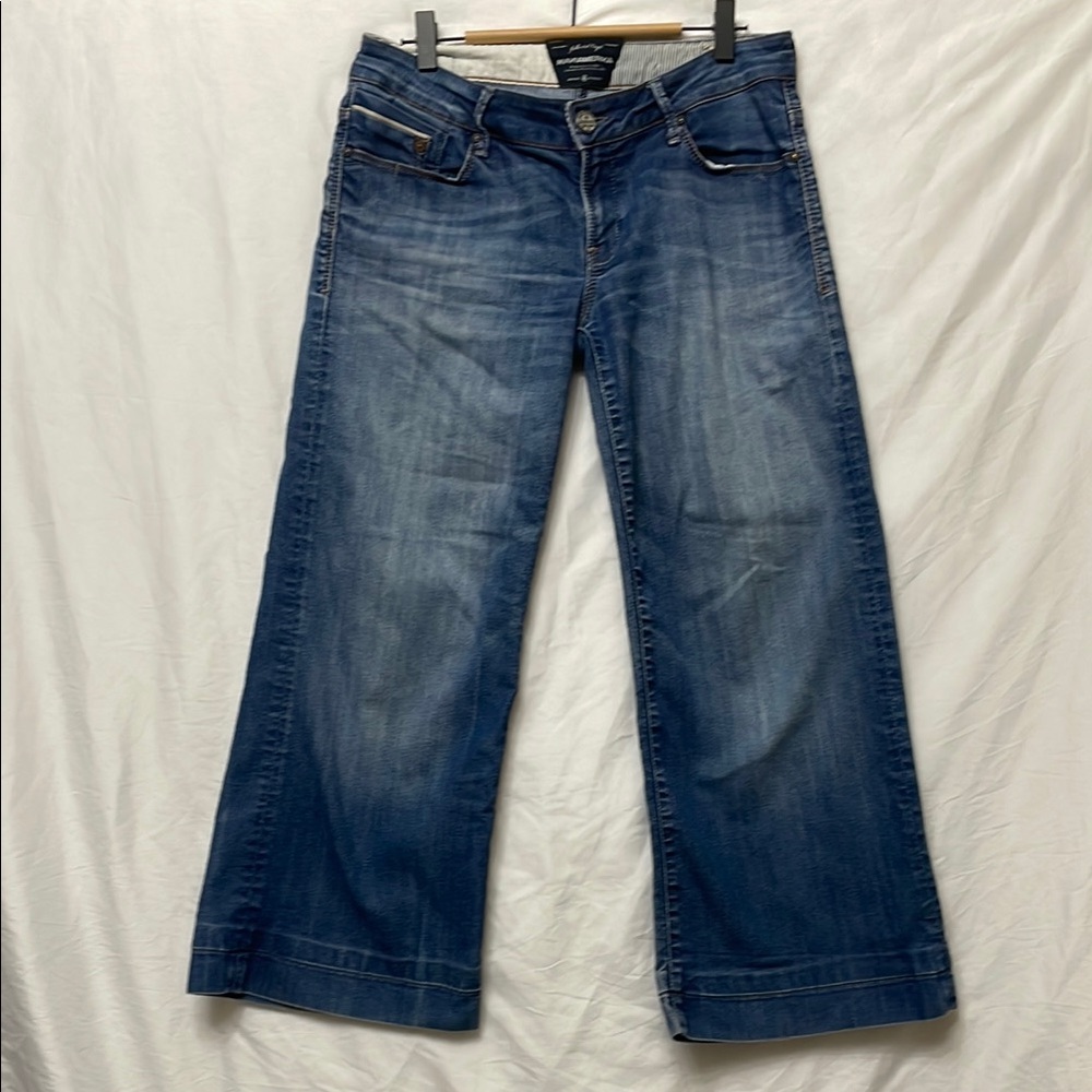 Mavi Women's Wide Leg Flare Jeans in Blue Wash